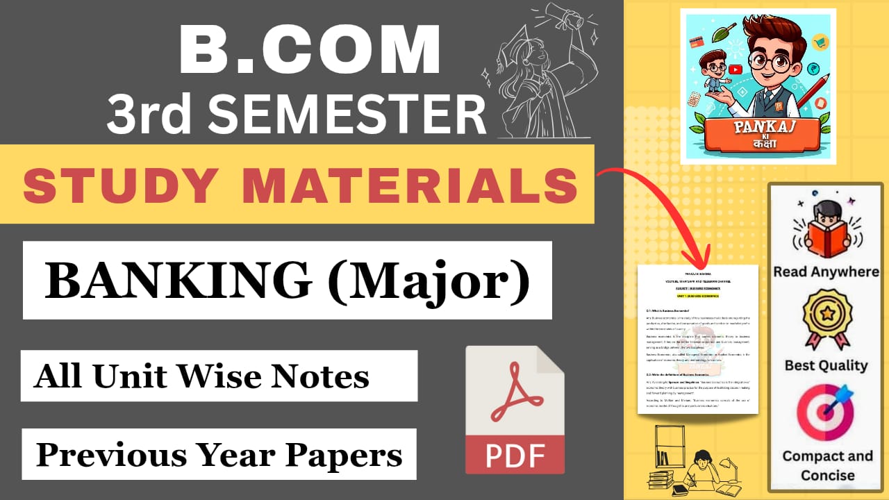 Banking (B.com 3rd Semester)
