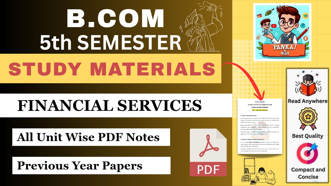 Financial Services (B.com 5th Semester)
