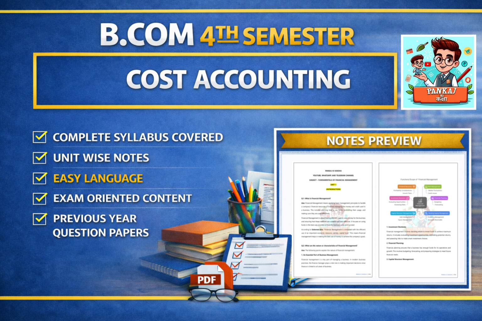 Cost Accounting (B.com 4th Semester)