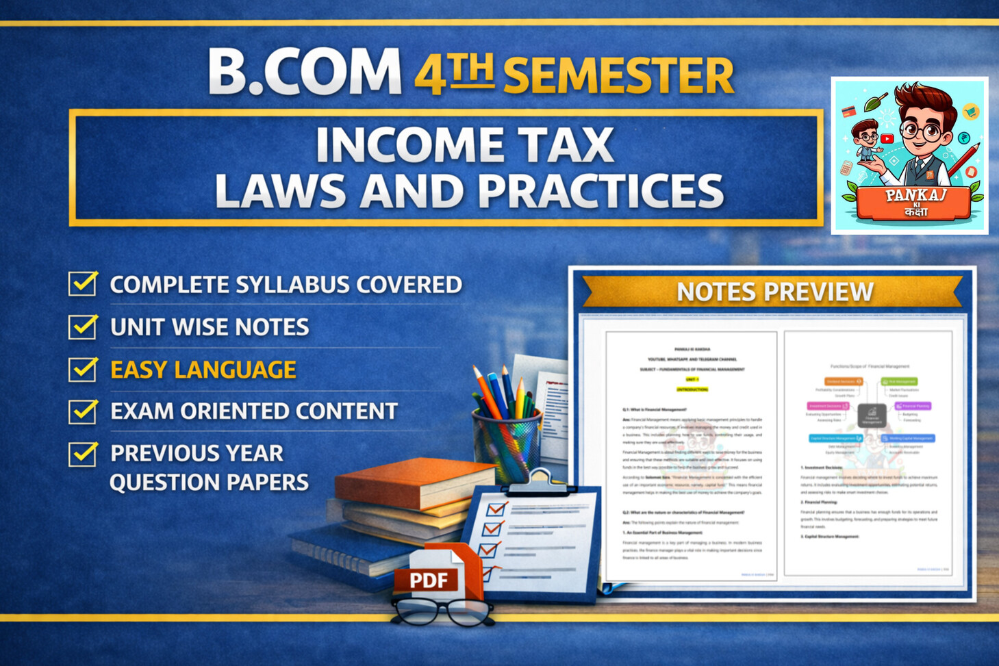 Income Tax Laws and Practices (B.com 4th Semester)