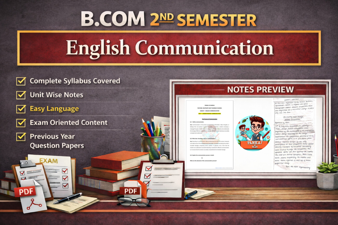 English Communication (B.com 2nd Semester)